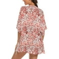 thumbnail image 4 of Leesechin Women's Cover Ups Ladies Print Chiffon Beach Cardigan Blouse Shawl Loose Tops Outwear, 4 of 9