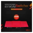 thumbnail image 1 of 2.0 Kvm Switch HDR Hub USB 4 PORT 4 In 1 Out KVM Switcher Splitter Box For Sharing Keyboard Mouse PRINT Monitor, 1 of 6