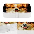 thumbnail image 4 of Pixel Dog Pu Leather Jewelry Box Earring Organizer Travel Organizer with Removable Compartment Portable, 4 of 6