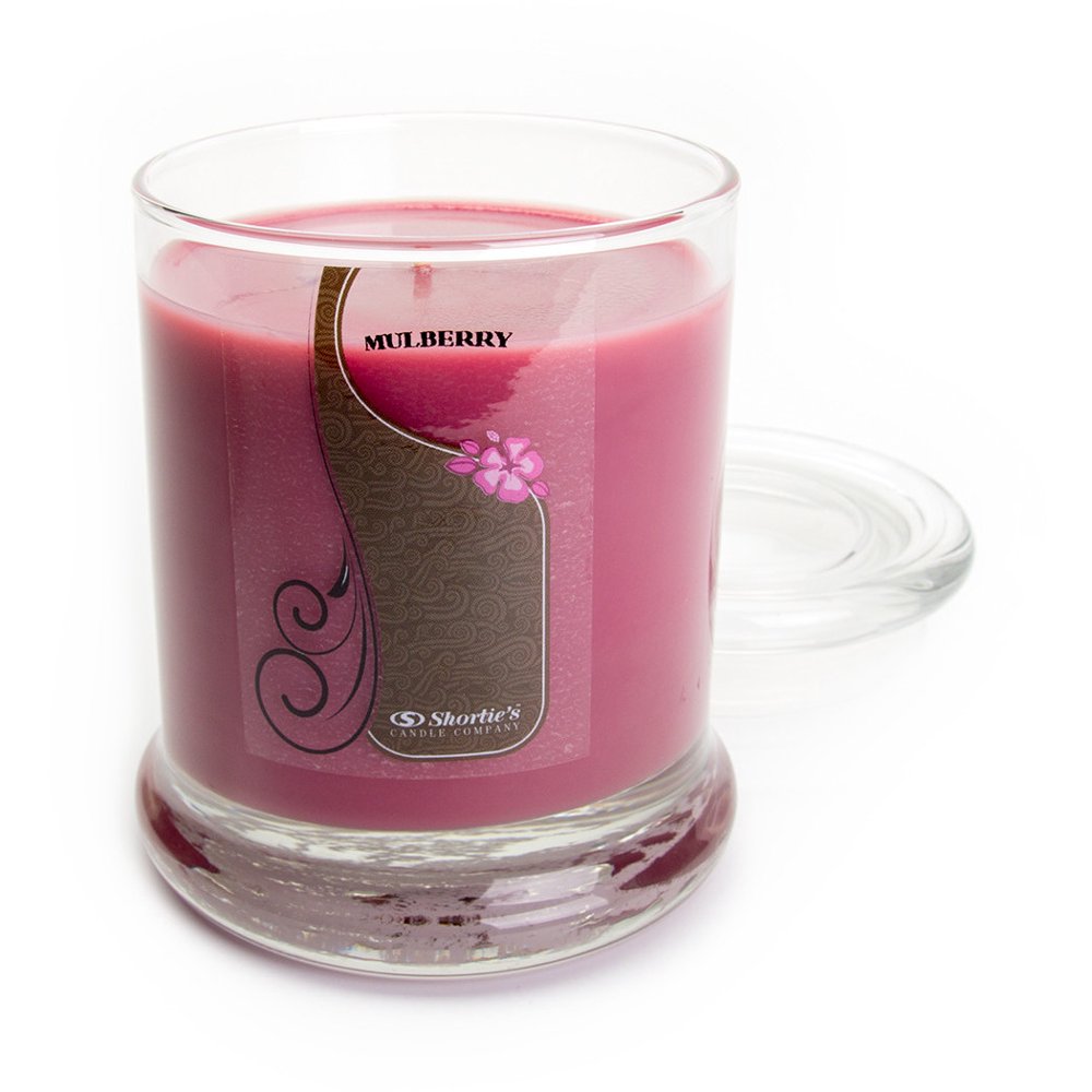 Mulberry Candle Medium Dark Red 10 Oz. Highly Scented Jar Candle