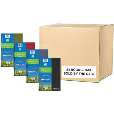 Roaring Spring Environotes College Ruled 1 Subject Recycled Spiral Notebook, 1 Case (24 Total), 9.5" x 6" 70 Sheets, Assorted Earthtone Covers