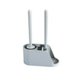 thumbnail image 2 of Toilet Brush Set,Toilet Brush and Shelf with Ventilated Holder, 2-in-1 Bathroom Cleaning Combo with Caddy Stand,Gray, 2 of 7