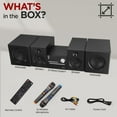 thumbnail image 7 of Pyle P.M.P.O CD/DVD Stereo System, 5-pc Wireless BT Streaming 6 Ohm Two-Way Wooden Speaker Box and Subwoofer, Digital Amplifier IC with MP3, USB, FM Radio, Bass Reflex Speaker, 7 of 7