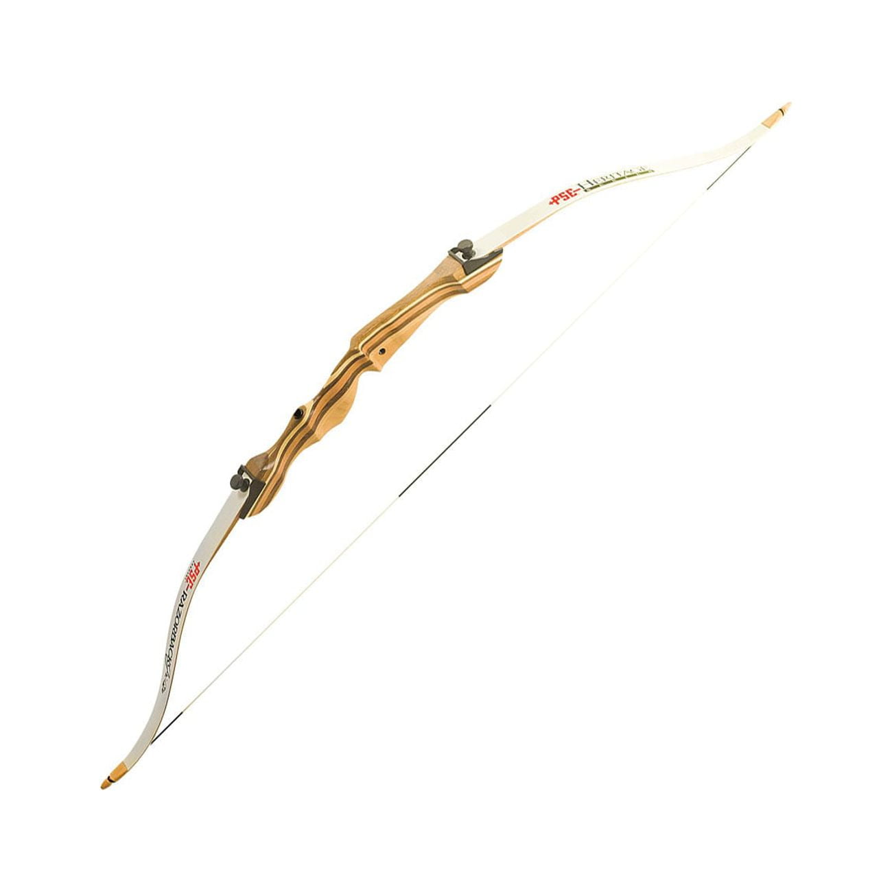 PSE Razorback Jr 54" Long Youth Archery Recurve Bow - White Range Bow