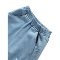 thumbnail image 5 of Franhais 2 Pcs Toddler Casual Outfits, Girls Short Letter Print Halter Tank Tops + Ripped Jeans with Pockets, 5 of 6