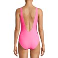 thumbnail image 3 of No Boundaries Juniors' Solid One-Piece Swimsuit, 3 of 5