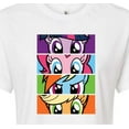 thumbnail image 3 of My Little Pony - Stacked Faces - Junior's Cropped Tee, 3 of 5