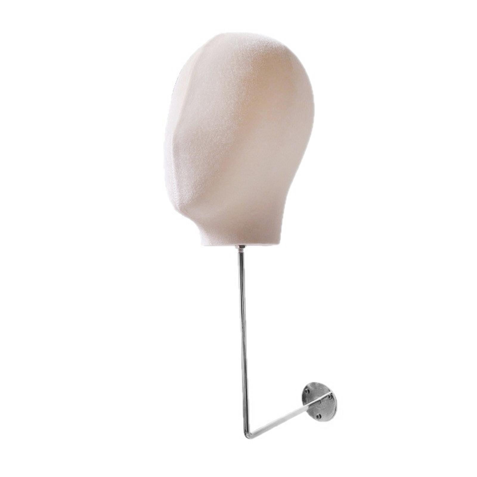 Serenable Mannequin Head Model, Hat Display, Mannequin Head, Modern Fashionable Portable Storage Rack for Making Styling Shopping Malls Beige
