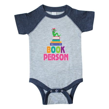 

Inktastic Cute Bookworm Book Person Gift Baby Girl Bodysuit