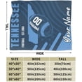 thumbnail image 5 of Custom Tennessee Blanket Gifts for Men Women Personalized Fans Add Name and Number Throw Blankets, 30" X 40",40" X 50", 50" X 60", 60" X 80", 5 of 6