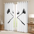 thumbnail image 2 of Homewish Golf Club Black Out Curtains,Golf Ball Game Curtains Pack of 2 (42x63 Each),White Silver Bedroom Curtains For Boys Kids,Super Cozy Room Decor, 2 of 6