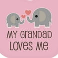 thumbnail image 4 of Inktastic My Grandad Loves Me Boys or Girls Baby Bib, 4 of 4