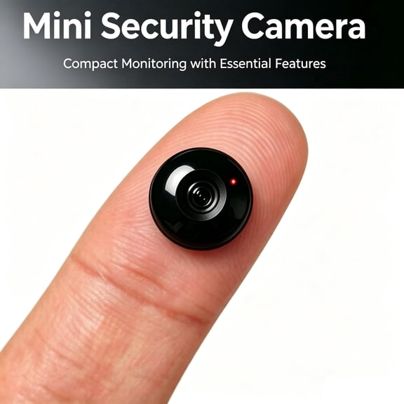 Mini Security Camera Wireless WiFi - Magnetic Small Indoor Camera with IR Night Vision, Motion Detection Alert, Loop Recording, Built-in Battery, Remote App Viewing for Home Office Pet Baby Monitorin