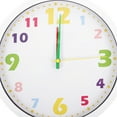 thumbnail image 3 of MUSEYA Wall Clocks Modern Cartoon Teaching Clock Plastic for Nursery 1Pcs, 3 of 5