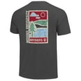 thumbnail image 3 of Men's  Graphite Indiana Hoosiers Comfort Colors Minimal Vista Distressed Graphics T-Shirt, 3 of 3