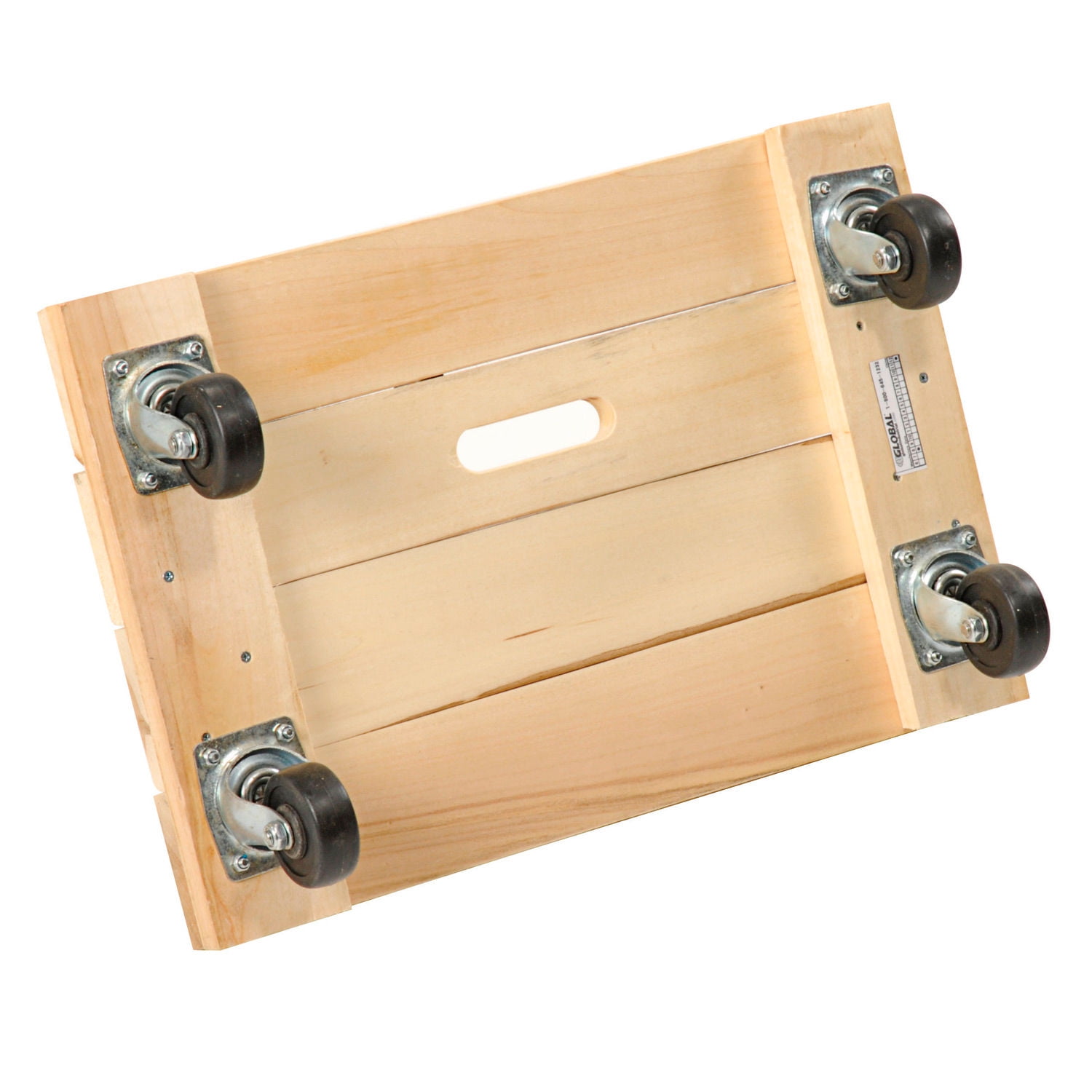 Global Industrial Hardwood Dolly with Solid Deck 24 x 16 1000 Lb. Capacity