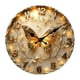 thumbnail image 2 of Reloj de pared grande, moderno y creativo en 2D, elegante, de madera, con mecanismo silencioso para el hogar. 20 centímetros, 2 of 9