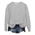 thumbnail image 5 of Womens Crewneck Sweatshirts Whale Ladies Summer Lightweight Sweatshirt Ocean Beach Graphic Pullover Long Sleeve Fall Top, 5 of 5