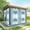 Lake Blue, variant on Outdoor Curtains for Patio Waterproof, Eucalyptus Gray Windproof Pravicy Outside Porch Blackout Curtain, Stripes Bottle Flower Cactus Plant Sun Blocking Grommets Curtains for Cabana Gazebo 54"x108"