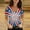 White Summer Blouses For Women 2023, variant on ZZwxWA Womens Short Sleeve Cold Shoulder V Neck Tops American Flag Printing Oversize Cut Out Blouse Tunic Loose Fit Casual T-Shirt Red Large