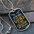thumbnail image 2 of Freedom Dog Tag Necklace - Graphic Military Dog Tag Necklace (Optional Personalized Engraving), 2 of 5