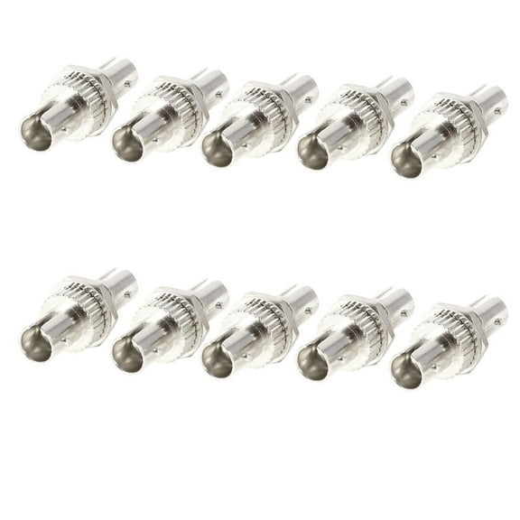 ST/ST Flange Type Single Model Fiber Optic Cable Connector Coupling 10 Pcs