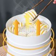 thumbnail image 3 of Delantal de chef ajustable, compuesto de tela impermeable para cocinar, delantal de protección de artes de pintura y cobertura amplia, lavable a máquina para cocina, restaurante, manualidades, 3 of 7