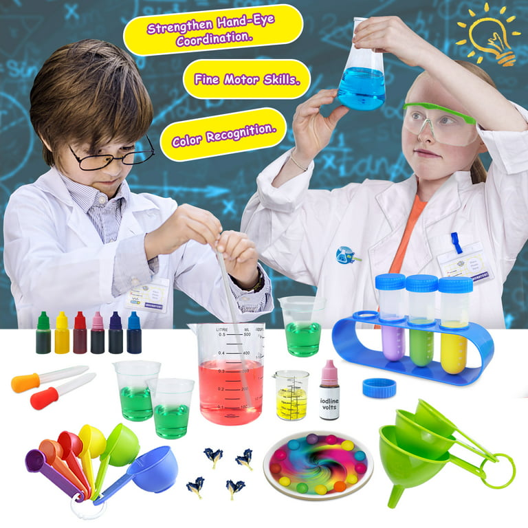Lewtemi Set of 6 Halloween Doctor Scientist Lab Costume Kit for Kids Role  Play Set for Toddler Boys Girls Gifts (8-10 Years)