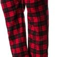 thumbnail image 6 of Men's Plaid Casual Pajama Pants Drawstring Lightweight Yoga Lounge Pants Soft Cotton Flannel Pajama Pants Straight Leg Pants with Pockets, 6 of 7