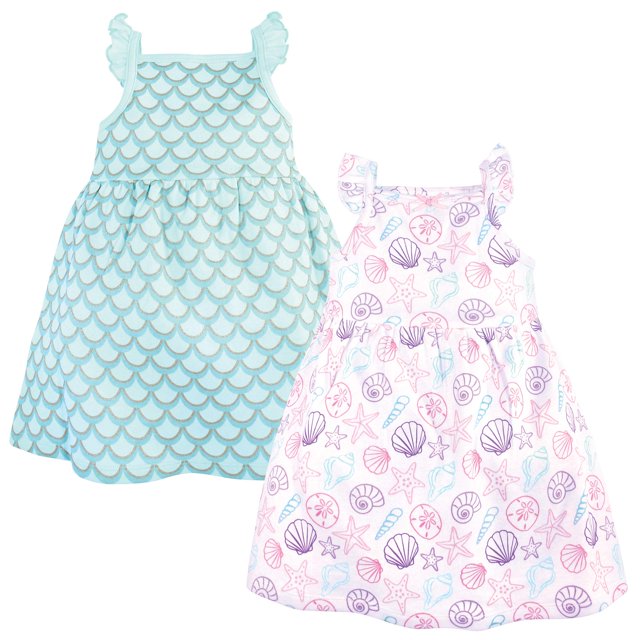 Hudson Bebé Niñas Vestidos De Algodón Casual Conchas Marinas 18-24 Meses Ee.Uu.