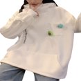 thumbnail image 3 of Frog Sweat à Capuche pour Femmes Saint-Valentin Pull à Fermeture Éclair Dessin Animé Couple Vert TTTG, 3 of 4