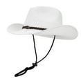 thumbnail image 2 of jiaxiM Straw Hats for Women Unisex Moldable Wide Brim Sun Hat Western Cowboy & Fisherman Straw Style, 2 of 4