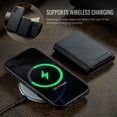 thumbnail image 6 of Compatible with Magsafe for iPhone 17 Wallet Case Magnetic Card Holder, RFID Blocking 2 in 1 Detachable Kickstand Shockproof Phone Cover for Women Men, for iPhone 17, Black, 6 of 7