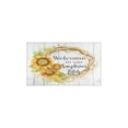 thumbnail image 2 of Kitchen Rugs and Mats Non Skid Washable White Wood Text Sunflower Flowers Kitchen Mat and Rug Set,Floor Cushion Waterproof Rug,Rubber Backed Area Rugs for Kitchen Laundry, 2 of 7
