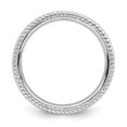 thumbnail image 3 of Sterling Silver Rhodium Ring, 3 of 10