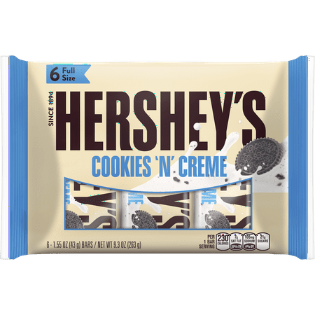 Hershey's Cookies 'n Creme Full Size Candy Bars - 6ct