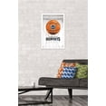 thumbnail image 2 of NBA Charlotte Hornets - Drip Basketball 21 Wall Poster, 14.725" x 22.375", Framed, 2 of 4