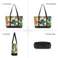 thumbnail image 6 of FORMRS Canvas Laptop Tote Bag for Women with 15.6" Computer Compartments Shoulder Handbag, White Clover Pattern, 6 of 7