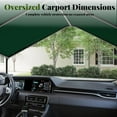 thumbnail image 5 of GOJOOASIS 10x20 Carport Heavy Duty Portable Garage Shelter Metal Car Canopy Tent with UV-Resistant & Weatherproof Top Cover for RV & Vehicles (Green, 10x20 Without sidewalls), 5 of 14