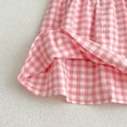 thumbnail image 7 of MEZZALL Children Clothing For Summer Girls Plaid Dress O-Neck With Flared Sleeves Sweet And Adorable Dress Toddler Daily Wear Comfort / 6-7 Years, 7 of 7