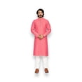 thumbnail image 5 of Pink Color Jaquard Kurta Pajama Collection 90004&ndash; Cultural Wear for Mens, 5 of 7