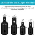 thumbnail image 3 of Socket Adapter Bit Set, Hex Shank Drill Adapters, 12 Pieces, 3 of 5