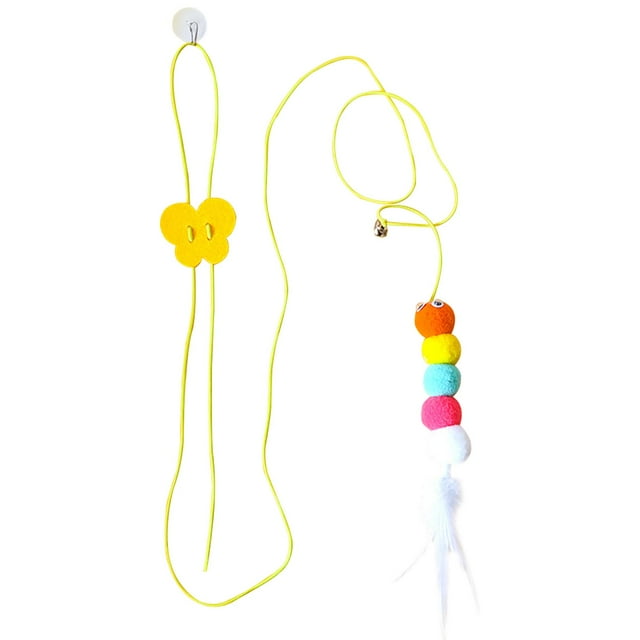 Self-Excited Cat Toy Interactive Toys Retractable Cat Scratching Rope for Indoor