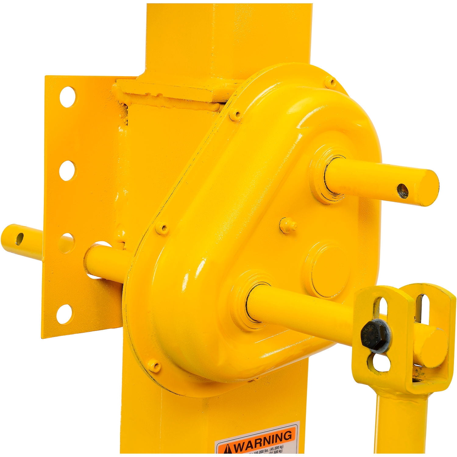 Global Industrial 985433 Hand Crank Trailer Jack Stand with Semi-Pneumatic Wheels, 100000 lbs