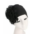thumbnail image 2 of 2PCS Women Flower Stretchy Beanie Turban Bonnet Chemo Cap for Cancer Patients Ladies Bandanas African Head Wrap, 2 of 6