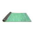 thumbnail image 2 of Ahgly Company Indoor Square Solid Turquoise Blue Modern Area Rugs, 6' Square, 2 of 4