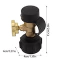 thumbnail image 3 of Outdor Air Compressor Regulator With Gauge Precise Pressure Control For Pneumatic Systems, 3 of 5