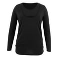 thumbnail image 5 of breaise Women's Maternity Nursing Tops Short & Long Sleeve Side Ruched Breastfeeding Shirts Nursing Shirts Double Layer Pregnancy Tee S-2XL, 5 of 5