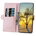 thumbnail image 2 of Wallet Case for iPhone 13 Pro, PU Leather Flower Embossed Shockproof Protective Folio Case with Card Slots Kickstand Magnetic Flip Phone Cover for iPhone 13 Pro(6.1 inch),Rosegold, 2 of 9