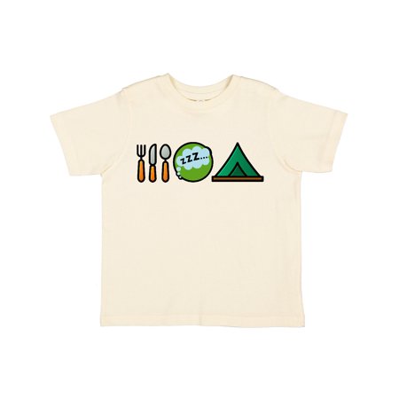 

Inktastic Camping Eat Sleep Camp Gift Toddler Boy or Toddler Girl T-Shirt